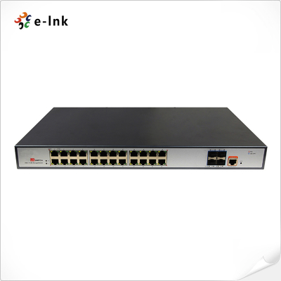 Διαχειριζόμενος PoE Switch L3: 24-Θυρών 10/100/1000Base-T PoE+ με 4x10G SFP+ θύρες