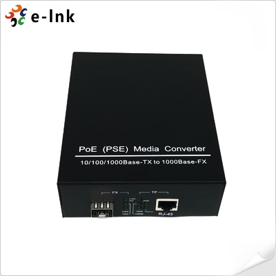 PoE (PSE) 10/100/1000Μετατροπέας μέσων ενημέρωσης SFP από Base-TX σε 1000Base-X