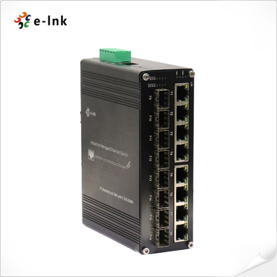 Βιομηχανικός L2+ 8-Port 10/100/1000T + 8-Port 1000X SFP Διαχειριζόμενος διακόπτης Ethernet