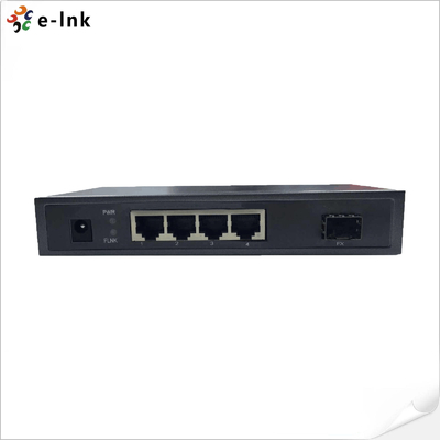 Διακόπτης Ethernet 4 θυρών 10/100/1000BASE-T + 1 θύρας 1000BASE-FX SFP