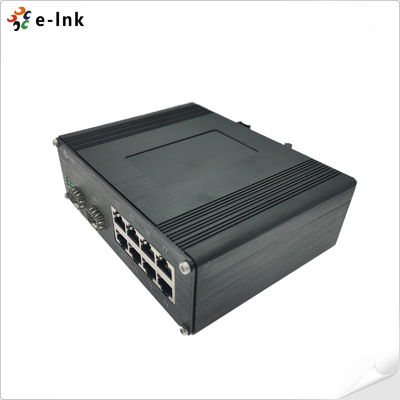 Βιομηχανικός 8-Port 10/100/1000T 802.3bt PoE + 2-Port 100/1000BASE-X Ethernet Switch