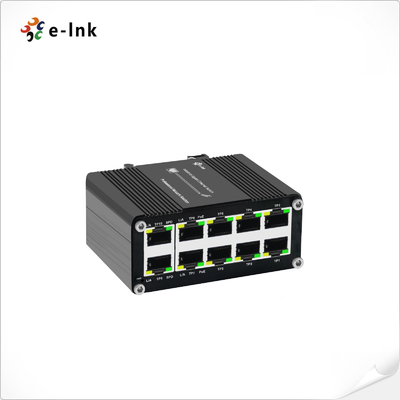 Μίνι Βιομηχανικός 8-Port 10/100/1000T 802.3at PoE + 2-Port 10/100/1000T Συμπληρωματικός διακόπτης Ethernet