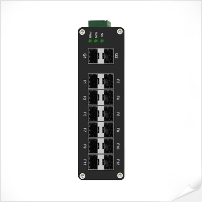 Βιομηχανικός L2+ Διαχειριζόμενος 12-Port 1000X SFP + 2-Port 1000X SFP Fiber Switch