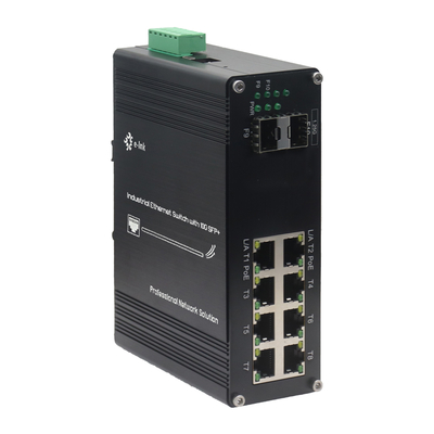 Βιομηχανικός L2+ 8-Port 10/100/1000T 802.3at PoE + 2-Port 1000X SFP Διαχειριζόμενος διακόπτης Ethernet