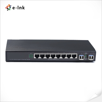 8G+2SFP Δαχτυλικός διακόπτης Ethernet ινών
