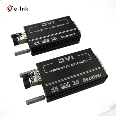 Μίνι 4KX2K DVI Fiber Transceiver SM10-80KM Εγχειρησιακό EDID