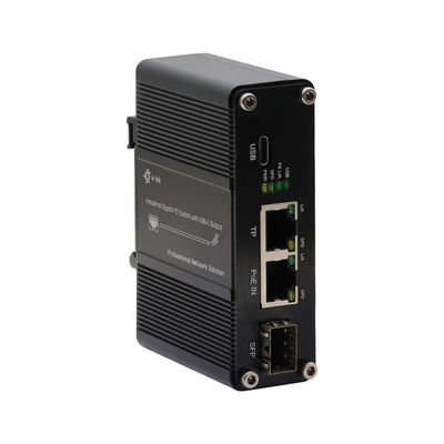 quality Βιομηχανικός διακόπτης Ethernet PD Mini Gigabit με έξοδο τύπου C DIN-Rail και εγκατάσταση τοίχου factory