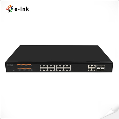 Διαχειριζόμενος 16-Port 10/100/1000T 802.3at PoE + 4-Port 100/1000 SFP Combo Ethernet Switch