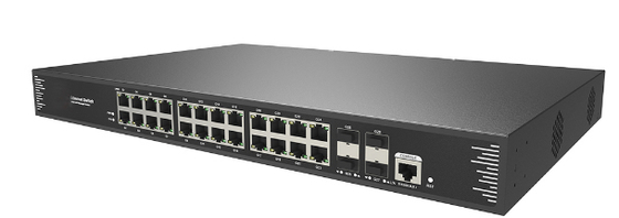 Διακόπτης L3 Managed 24 θυρών 10/100/1000T 802.3at PoE + 4 θυρών 10G SFP+