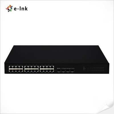 Λ3 Διαχειριζόμενος 24G + 4x1000M SFP Ethernet Switch