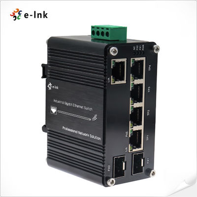 quality Βιομηχανικός Διακόπτης PoE Gigabit Converter 48~57VDC IP40 μεταλλικό περίβλημα υψηλής αντοχής factory