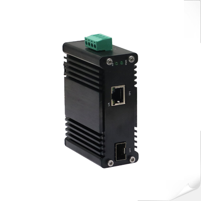 Mini Industrial 10/100/1000Base-T to 100/1000Base-X SFP Ethernet Media Converter