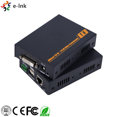 Επεκτατήρας KVM DVI HD-BaseT μέσω καλωδίου Cat6/7 100m