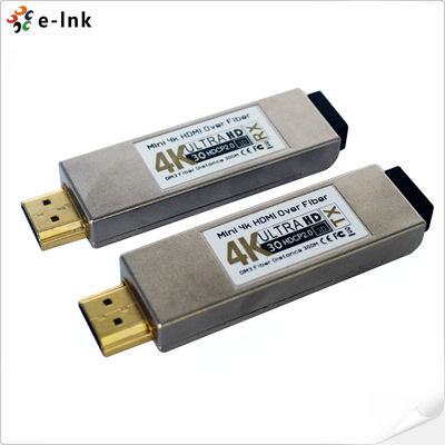 4K HDMI οπτικές ίνες Extender 300m Εύρος μηδενικής λανθάνουσας κατάστασης HDCP 1.2