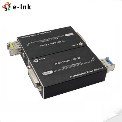 Μίνι 4K DVI Fiber Optic Extender με Stereo Audio