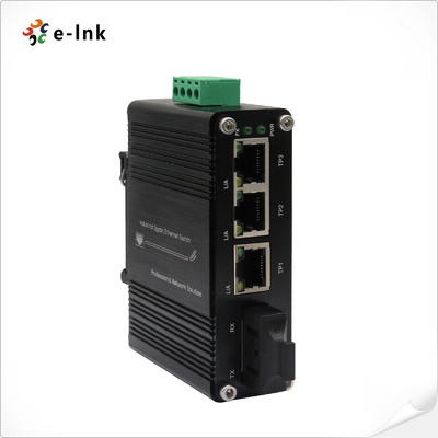 Μίνι Βιομηχανικός 3-Port 10/100/1000T + 1-Port 1000X SC Gigabit Ethernet Switch