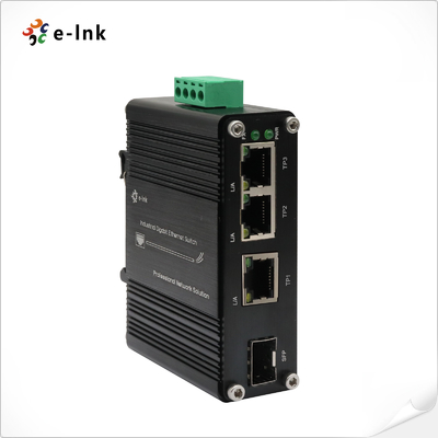 Μίνι Βιομηχανικός 3-Port 10/100/1000T + 1-Port 100/1000X SFP Gigabit Ethernet Switch