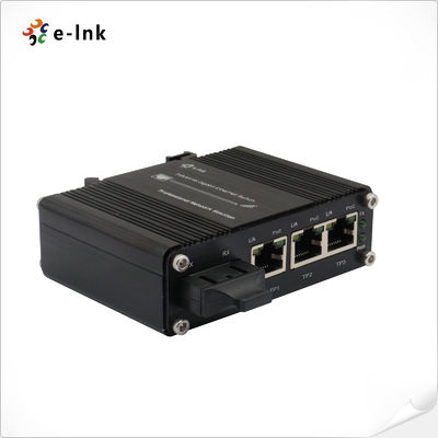 Μίνι Βιομηχανικός 3-Port 10/100/1000T 802.3at PoE + 1-Port 1000X SC Ethernet Switch με είσοδο 12 ~ 48VDC και ενισχυτή τάσης