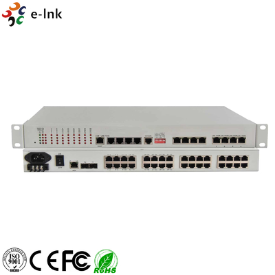 32E1 + 4GE PDH Multiplexer (1+1 εφεδρική οπτική ίνα)
