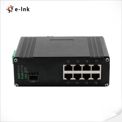 Βιομηχανικός 8-Port 10/100/1000T 802.3bt PoE + 1-Port 100/1000Base-X Ethernet Switch