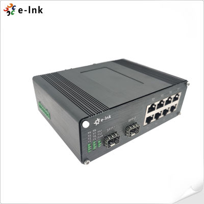 Βιομηχανικός 8-Port 10/100/1000T 802.3at PoE + 2-Port 100/1000BASE-X Ethernet Switch