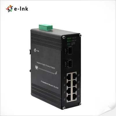 Βιομηχανικός Διακόπτης Ethernet 8 θυρών 10/100/1000T 802.3bt PoE + 2 θυρών 100/1000BASE-X Υποστηρίζει Έλεγχο Ροής 802.3x