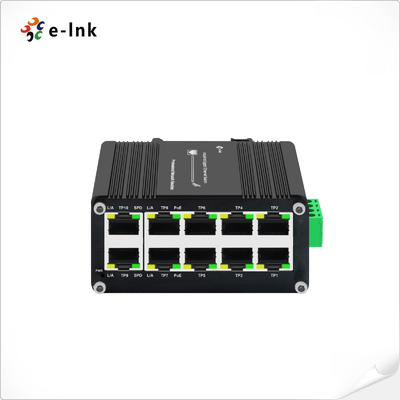 Μίνι Βιομηχανικός 8-Port 10/100/1000T 802.3at PoE + 2-Port 10/100/1000T Συμπληρωματικός διακόπτης Ethernet
