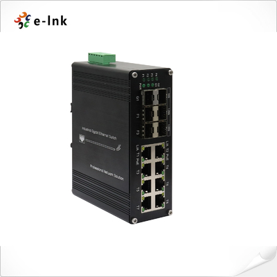 Βιομηχανικός 8-Port 10/100/1000T + 4-Port 1G SFP + 2-Port 10G SFP+ Ethernet Switch