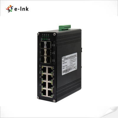 Βιομηχανικός 8-Port 10/100/1000T 802.3at PoE + 4-Port 1G SFP + 2-Port 10G SFP+ Ethernet Switch