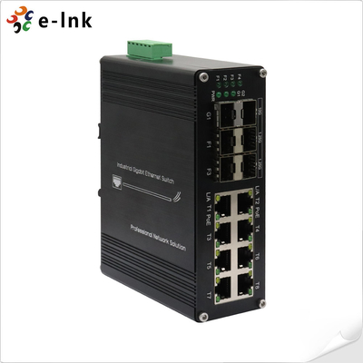 Βιομηχανικός 8-Port 10/100/1000T 802.3at PoE + 6-Port 1000X SFP Ethernet Switch