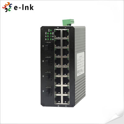 16 θύρες 10/100Base-T + 4 θύρες 1000Base SFP Industrial Ethernet Switch