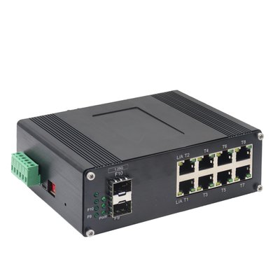 Βιομηχανικός 8-Θυρών 10/100/1000T + 2-Θυρών 1000X SFP Διαχειριζόμενος Διακόπτης Ethernet