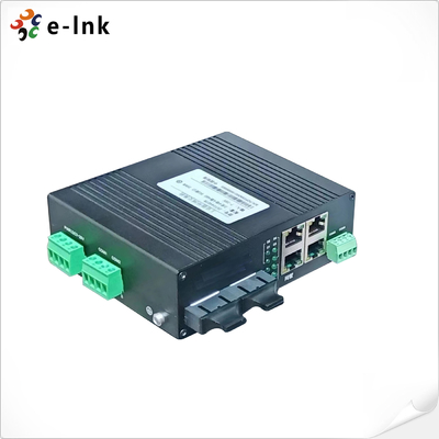 L2+ Βιομηχανικός 4-Port 10/100TX + 4-Port RS485 + 2-Port 100FX Ring Managed Ethernet Switch