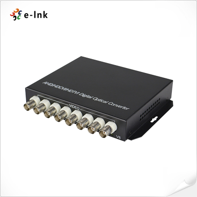 8 κανάλια HD Video over Optical Fiber Transmitter και Receiver με ψηφιακή κωδικοποίηση βίντεο 10 bit και μη συμπιεσμένο