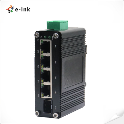 Μίνι Βιομηχανικός 4-Port 10/100/1000T + 1-Port 100/1000X SFP Gigabit Ethernet Switch