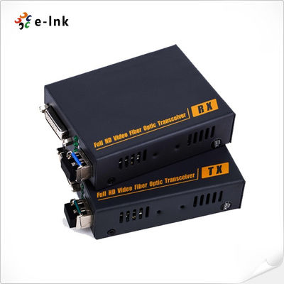 DVI Fiber Optic Extender 1080P 10km DVI 1.0 HDCP 1.2 EDID 1920x1200