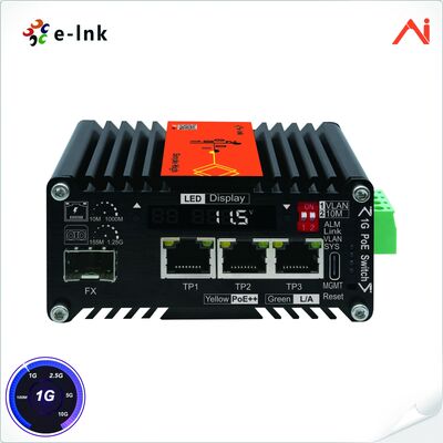 quality 3 θύρες 10/100/1000BASE-T IEEE802.3bt PoE++ 90W σε 1 θύρα 100/1000BASE-X 
Μίνι Industrial AI Smart Managed PoE++ Ethernet Switch με ενισχυτή τάσης factory