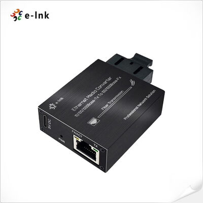 Μετατροπέας πολυμέσων Ethernet SC E-link 10/100/1000Base-Tx σε 100/1000Base-Fx για κάμερα IP